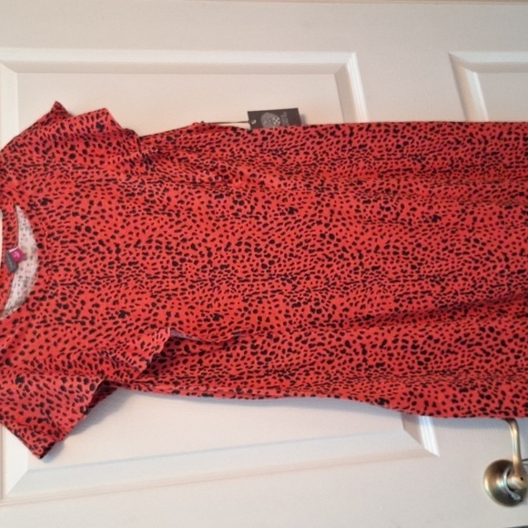 Y women's Vince Camuto casual stretch cap sleeve regular size dress L. NWT - Picture 1 of 6
